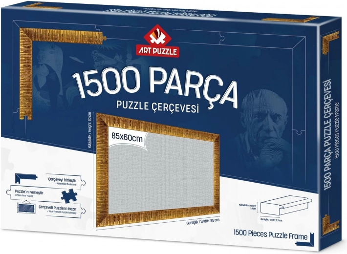 Rám na puzzle 85x60 cm zlatý pro ART PUZZLE a ďalšie