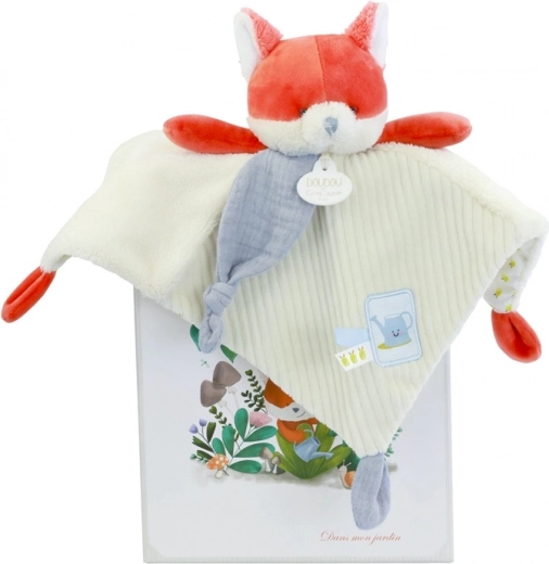 Doudou darčeková sada plyšový muchláčik líška Rozmarín 27 cm