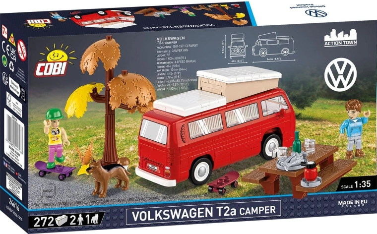 Ikonický Volkswagen T2a v mierke 1:35