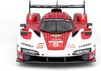kovový model auta 1:24 bburago porsche 963 biela/červená #5