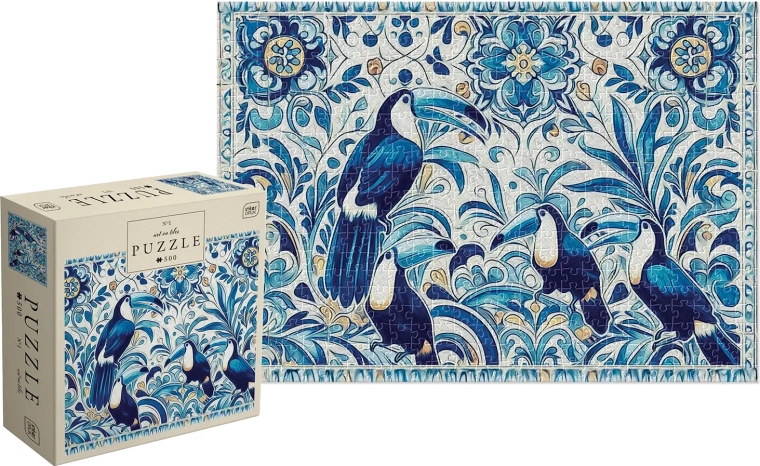 Puzzle art na dlaždiciach tukany 500 dielikov