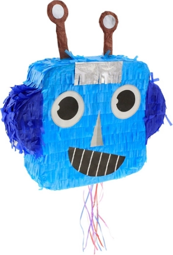 Piniata robot so šnúrkami na ťahanie