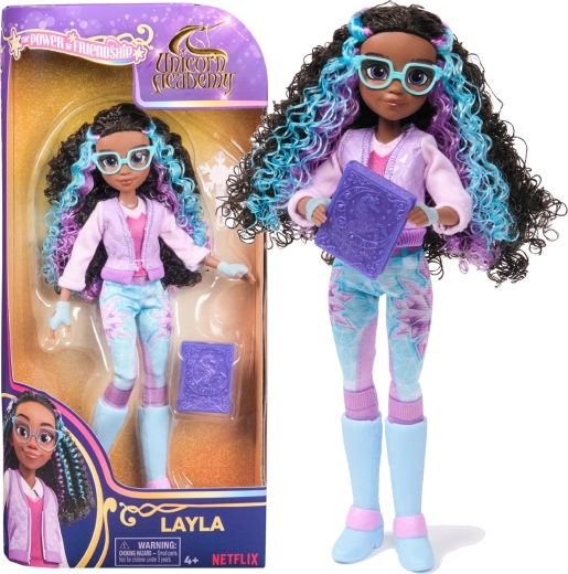 Unicorn Academy bábika Layla s doplnkami 24 cm