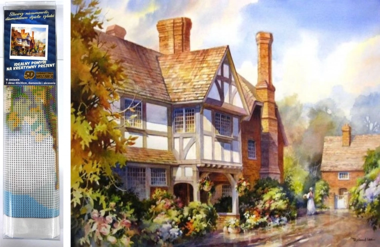 Norimpex diamantové maľovanie Vidiecka vila 30x40 cm