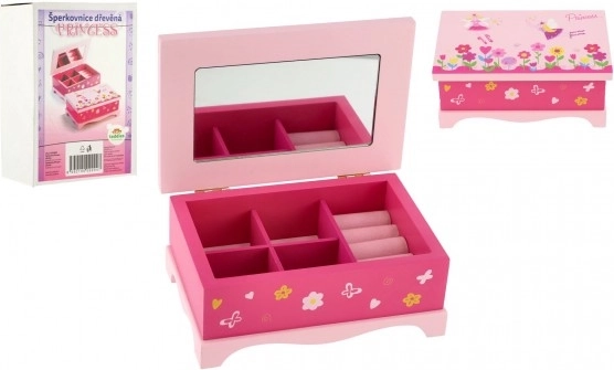 Drevená šperkovnica Princess pre deti TEDDIES