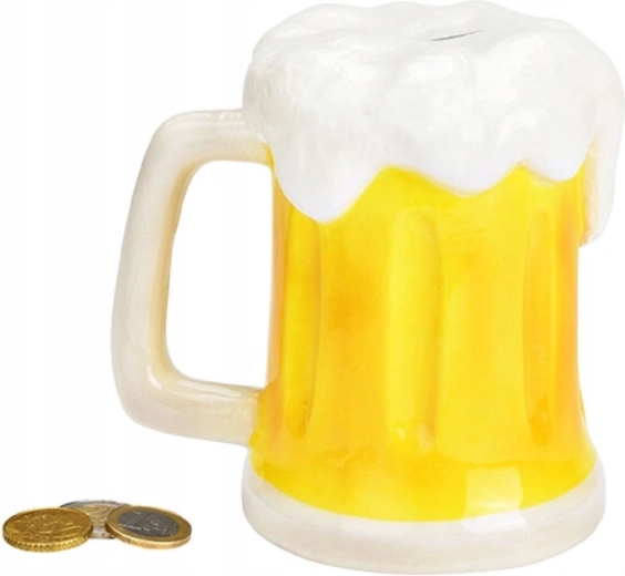 Porcelánová pokladnička v tvare pivného pollitra