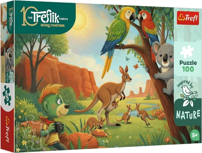 Trefl InspiredByNature puzzle koala a klokany 100 dielikov
