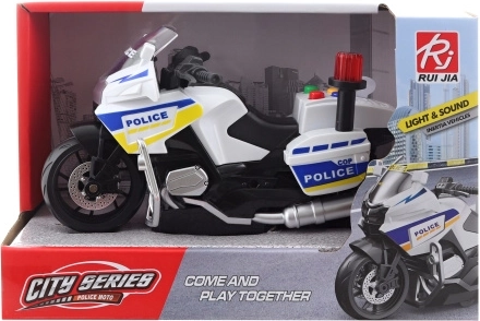 Policajná motorka na batérie - 1 kus