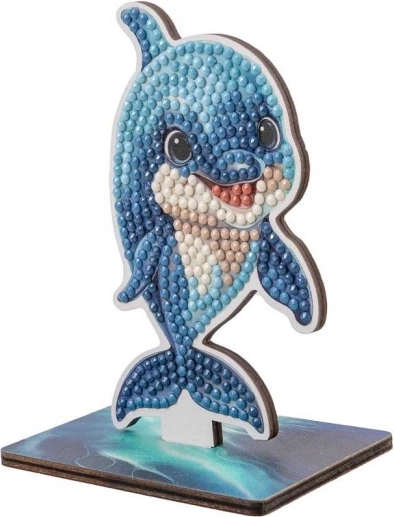 Diamantové maľovanie CRYSTAL ART: Oceán - Dolfín
