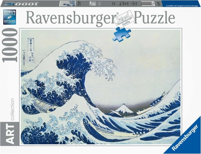 Puzzle 2D 1000 dielikov Veľká vlna v Kaganawa