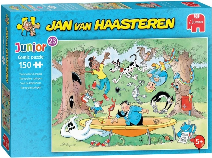 JUMBO puzzle Jan van Haasteren Junior: Skákanie na trampolíne, 150 dielikov