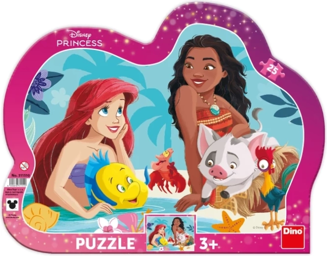 Dino puzzle Ariel a Vaiana 25 dielikov
