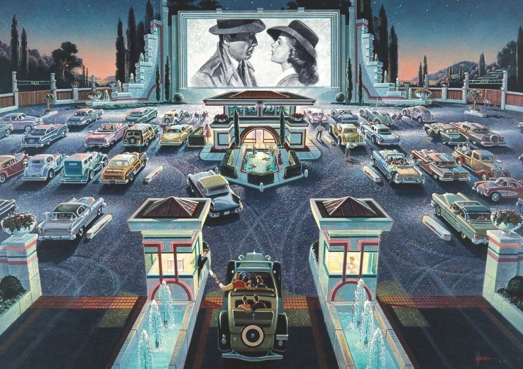 Puzzle Autokino 1000 dielikov ART PUZZLE