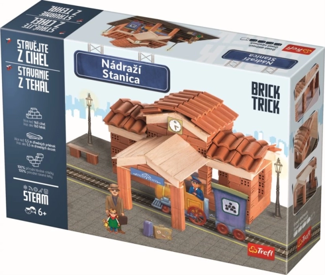 Stavebnica BRICK TRICK Nádražie XL