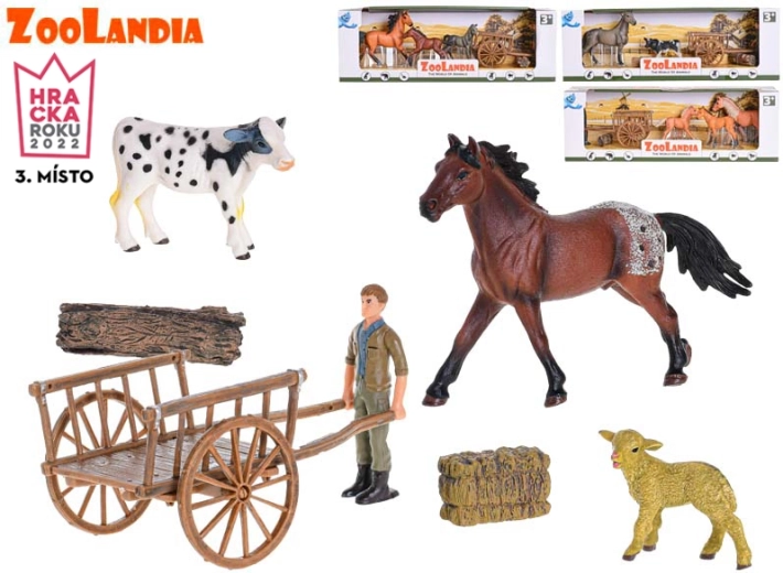 Zoolandia kôň s doplnkami – realistická figúrka pre detskú farmu