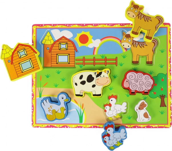 Drevená 3D skladačka Farma
