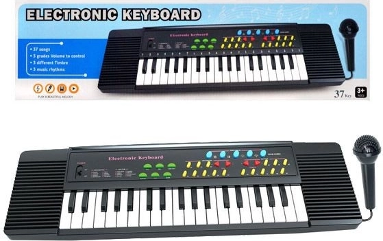 Detské elektronické klávesy s mikrofónom (37 klávesov) - 1 kus