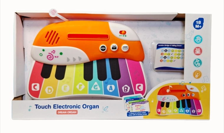Detské elektronické pianínko s kartami na hranie