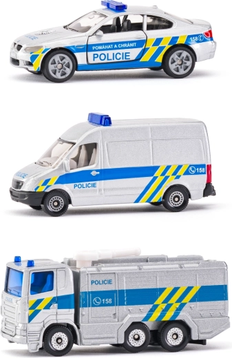 Siku česká policajná súprava 3 áut