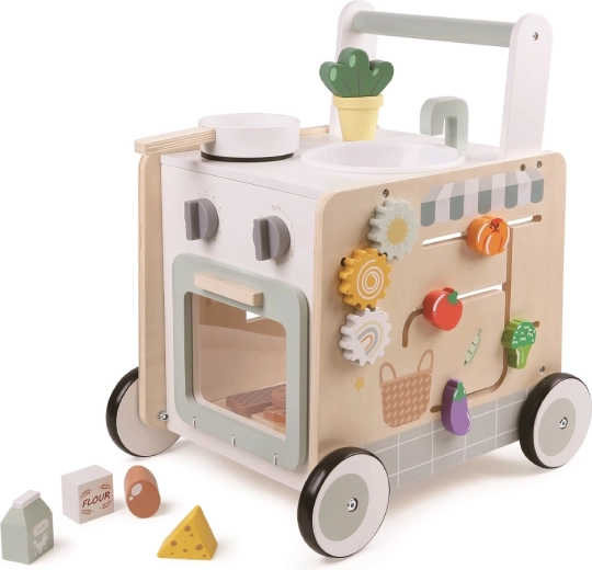 2Kids Toys drevené chodítko s kuchynkou
