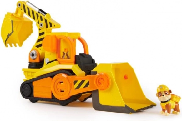 Buldozér deluxe so svetlami a zvukmi s figúrkou – TLAPKOVÁ HLIADKA RUBBLE A JEHO PARTIA