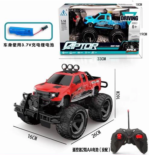 Diaľkovo ovládané terénne vozidlo Jeep Raptor 1:14