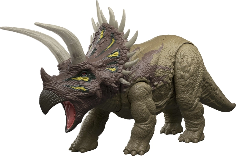 Realistický triceratops s prepracovanými detailmi
