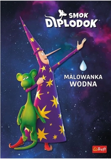 Smok Diplodok – vodné omaľovánky