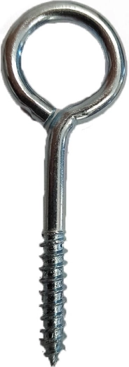 Zatvorené očko so závitom 8 × 4 × 1,8 mm, pozinkované (600 ks)