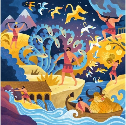 Puzzle 12 Héraklových úloh 64 dielikov RAVENSBURGER