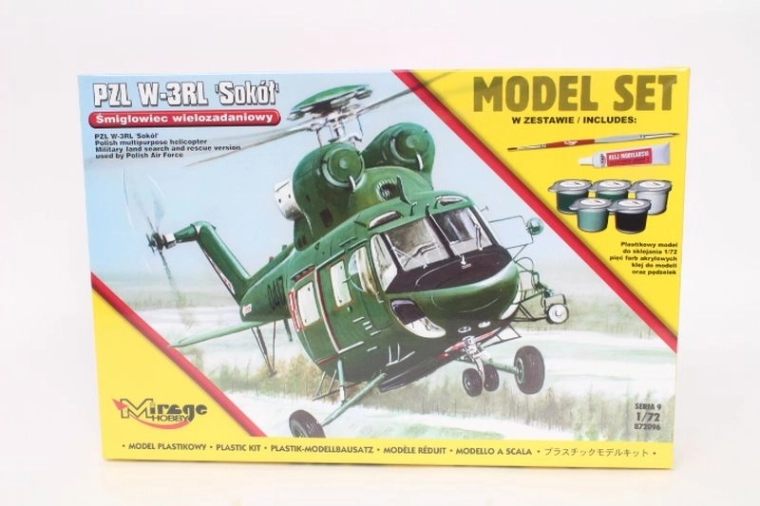 Mirage model na zlepenie vrtuľníka PZL W-3 Sokół 1:72