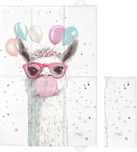 Ceba baby cestovná prebaľovacia podložka basic crazy lama 60 × 40 cm