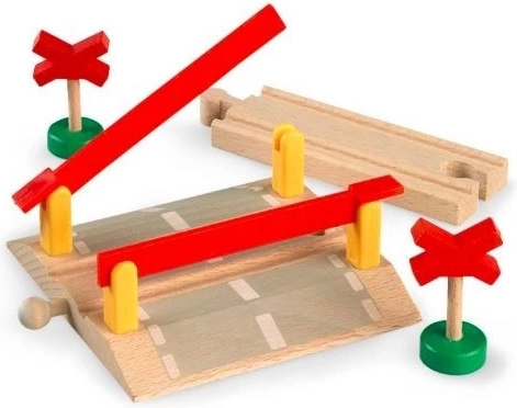 Realistické železničné priecestie pre vláčikodráhu