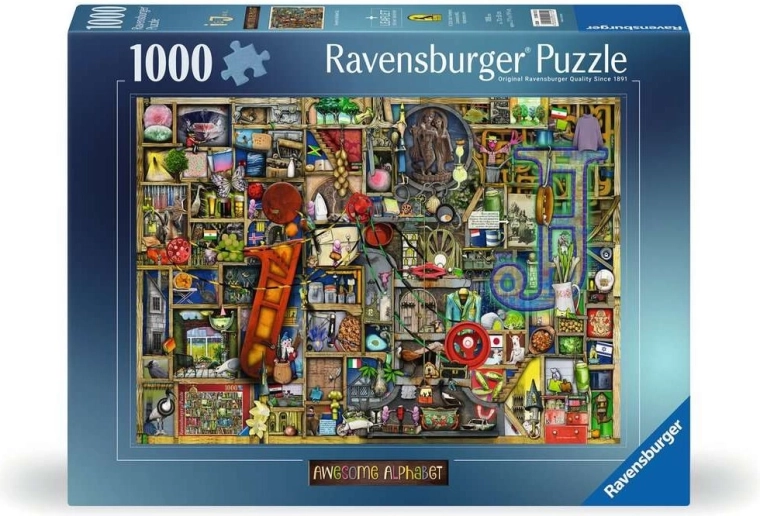 Ravensburger puzzle Úžasná abeceda – písmená I a J, 1000 dielikov