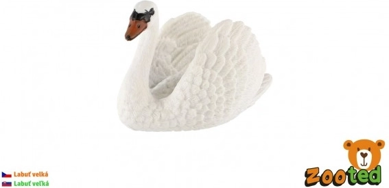 Plastová figúrka labuť veľká 7 cm
