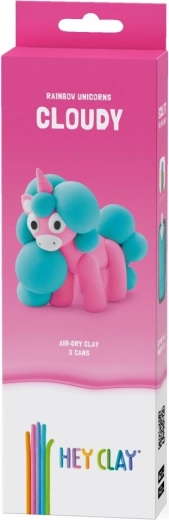 Plastelína Hey Clay Jednorožce 3 balenia, Cloudy
