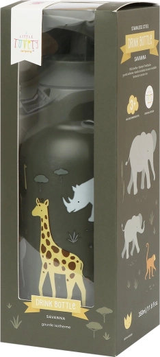 A Little Lovely Company nerezová fľaša na pitie 500 ml – Savanna