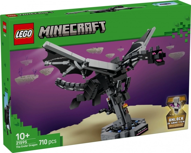 LEGO Minecraft Ender drak – zostaviteľný model s mávajúcimi krídlami