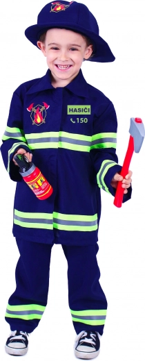 Detský hasičský kostým s českou potlačou, veľkosť S