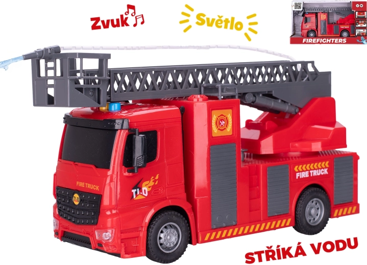 Hasičské auto 30 cm s rozprašovaním vody a svetelnými a zvukovými efektmi