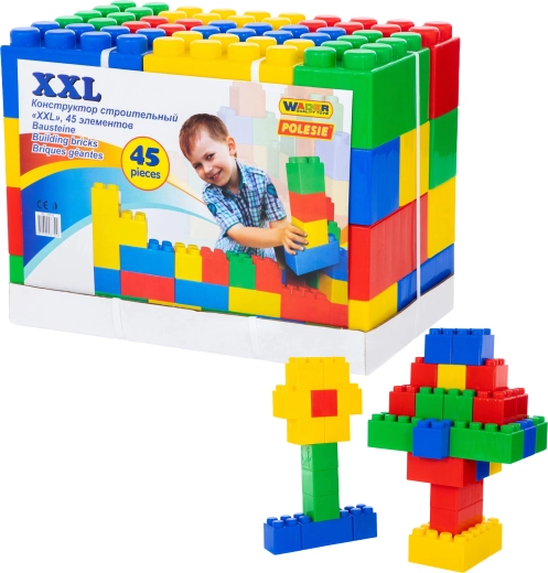Stavebné kocky XXL 45 ks