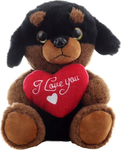 Romantické srdiečko s vyšívaným nápisom