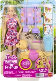Barbie Malibu na prechádzke so psíkom