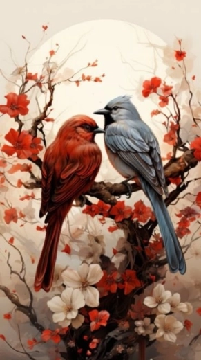 Diamantové maľovanie pár 30 × 40 cm
