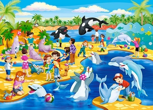 Puzzle Delfinárium 60 častí