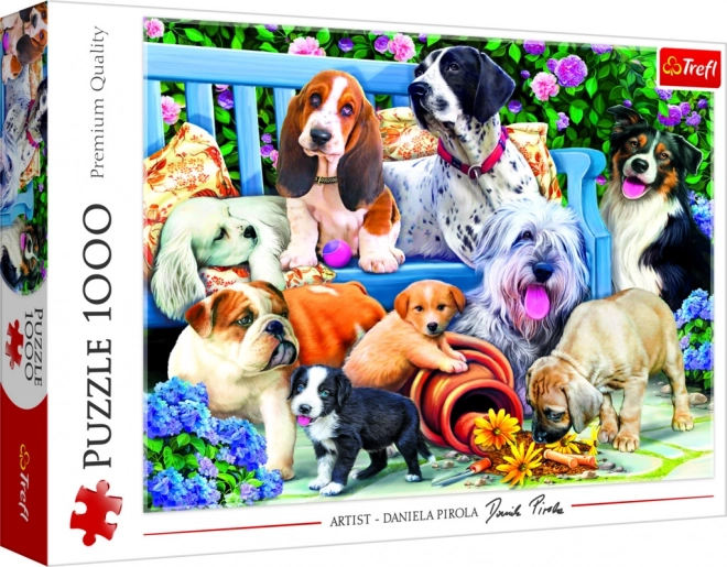 Puzzle Psia záhrada 1000 dielikov