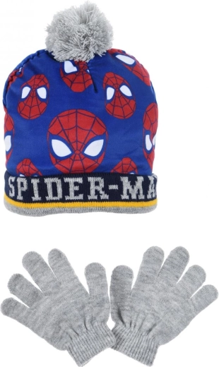 Detská čiapka a rukavice Spiderman