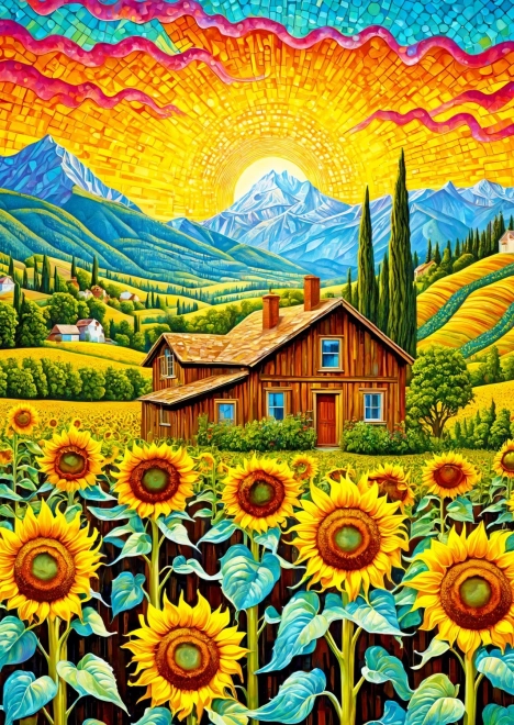 ENJOY puzzle slnečnicový dom – 1000 dielikov