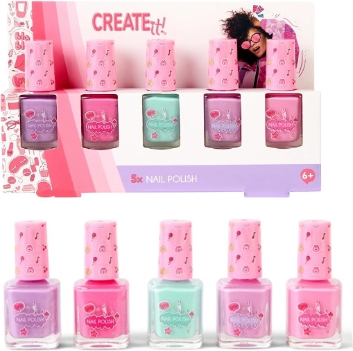 Create It! lak na nechty – sada 5 ks