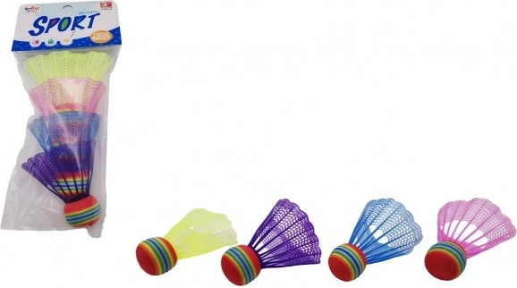 Farebné badmintonové košíčky 4 ks